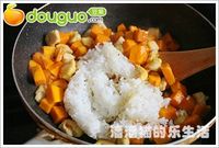 奶香南瓜鸡肉焗饭的做法图解4