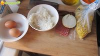 鲍汁蛋包饭的做法图解1