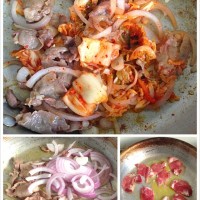 泡菜肥牛意面的做法图解3