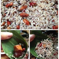 酒香杂粮小肉粽的做法图解3