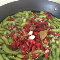 世界杯美食#川香毛豆的做法图解1