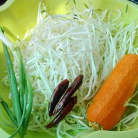 胡萝卜炒银芽的做法图解1
