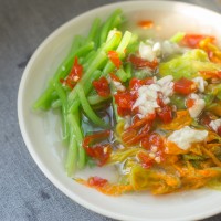 芡汁南瓜花的做法图解4