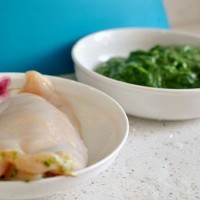 菠菜虾仁酿鸡胸的做法图解5