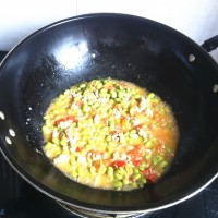 肉末番茄烧毛豆的做法图解8