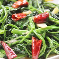 炝炒空心菜的做法图解1