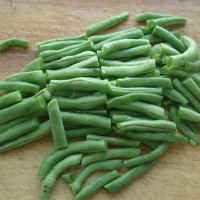 麻酱豆角的做法图解2