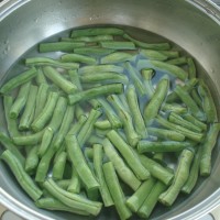 麻酱豆角的做法图解3