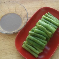 麻酱豆角的做法图解5
