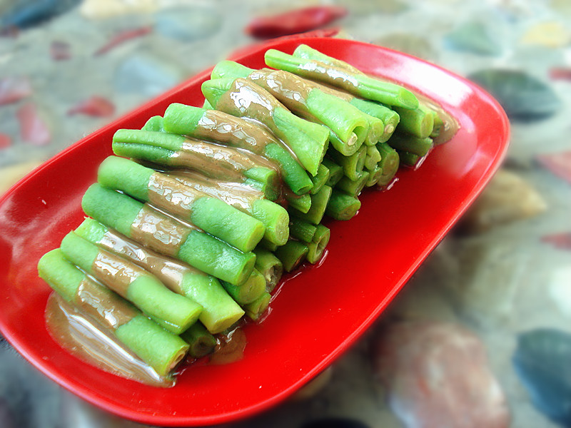 麻酱豆角的做法
