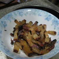 #舌尖还原#蒜苗炒腊肉(超详细)舌尖上的中国的做法图解7