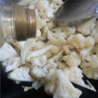 素炒花菜的做法图解9