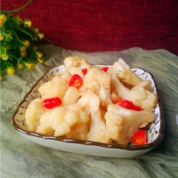 素炒花菜的做法图解11