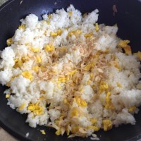 虾皮蛋炒饭的做法图解6