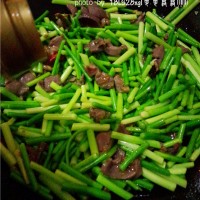 腊味也能小清新:蒜薹炒鸭胗的做法图解8