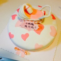 婴儿车翻糖蛋糕的做法图解12