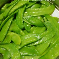 蒜泥荷兰豆的做法图解3