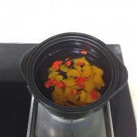 金桔枸杞滑蛋羹的做法图解5
