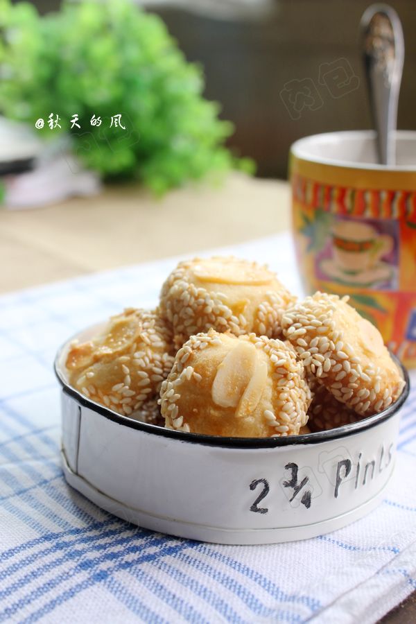 芝麻杏仁小西饼----哄孩子的利器的做法