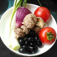 香菇橄榄焗饭的做法图解1