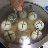 紫薯开花馒头的做法图解10