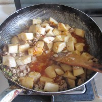 肉末酱爆杏鲍菇 的做法图解8
