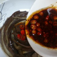 夏季麻辣---盘龙手撕茄子的做法图解6
