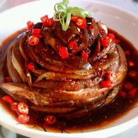 夏季麻辣---盘龙手撕茄子的做法图解7