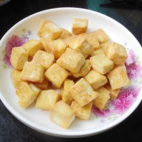 菠萝咕噜豆腐的做法图解4