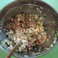 葱肉水煎包的做法图解5