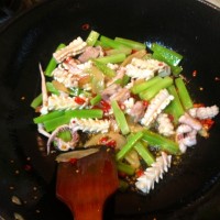 泡椒鱿鱼花的做法图解8