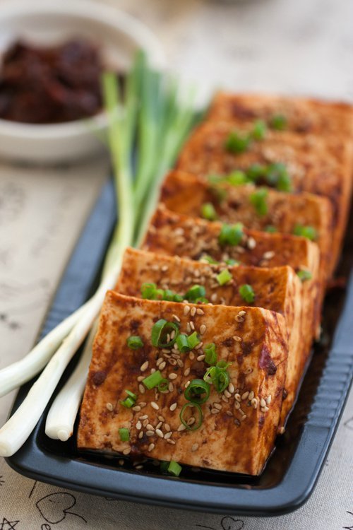 巧用“叮叮”----微波烤豆腐 的做法