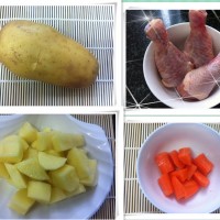 黑椒鸡腿烧土豆的做法图解1