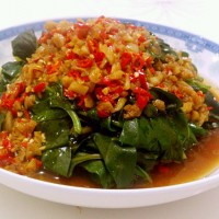 护肝爽口菜--烫枸杞叶的做法图解14