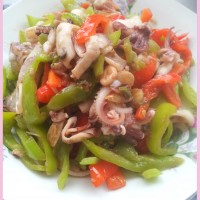 双椒鱿鱼条的做法图解7