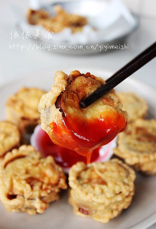 酥炸茄夹的做法