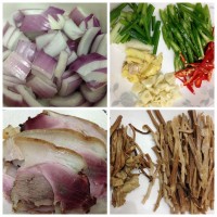 干笋腊肉煲的做法图解2