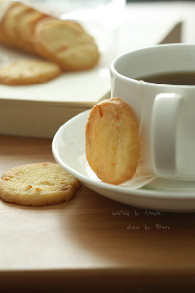 糖渍橙皮黄油饼干的做法