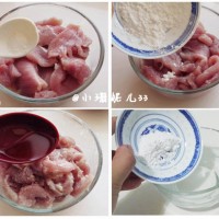 鲜蘑肉片的做法图解2