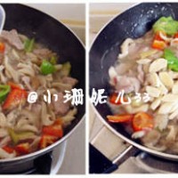 鲜蘑肉片的做法图解5