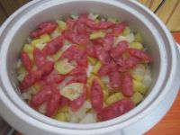 土豆腊肠煲仔饭的做法图解11
