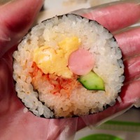 太卷寿司三种,超详解无竹帘简陋版的做法图解16
