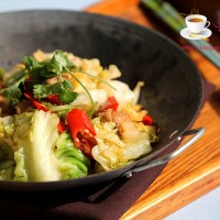 干锅圆白菜的做法图解8