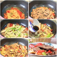 明目养肝又补铁---鱼香猪肝的做法图解4