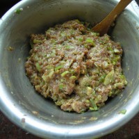 猪肉大葱千层肉饼的做法图解3