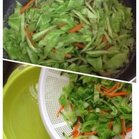 蔬菜酱油炒面的做法图解3