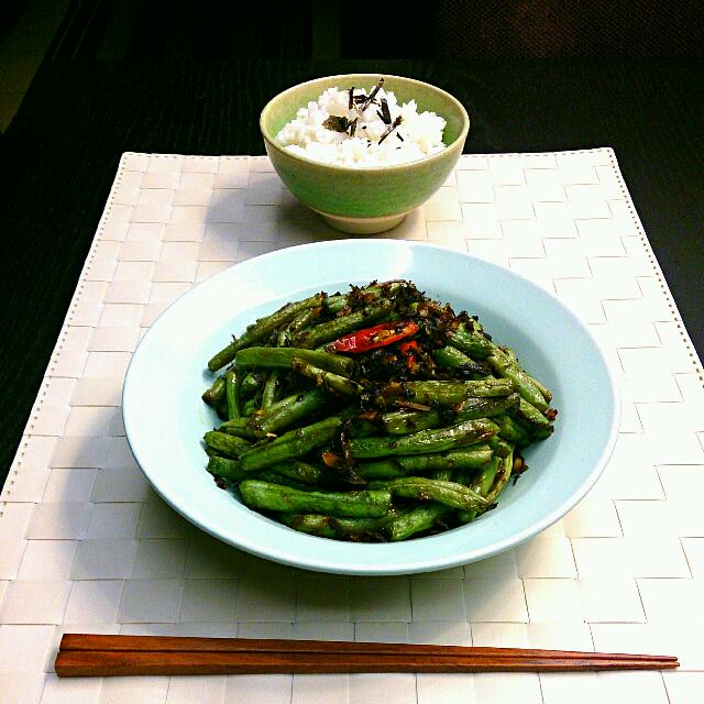 梅干菜干煸刀豆(四季豆)的做法