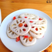 醋溜藕片的做法图解4