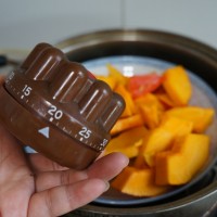 南瓜麦芬杯子蛋糕的做法图解2