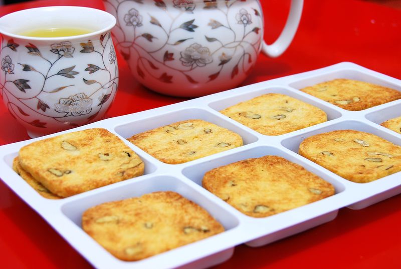 奶油桃仁饼的做法
